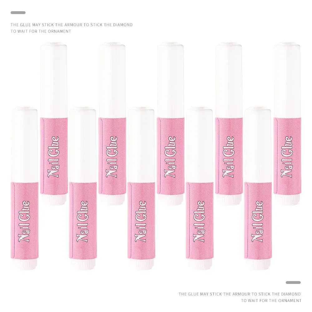100Pcs Super Strong Nail Glue for Acrylic Nails Press On Nails Professional Nail Adhesive Bond Nail Tips Glue Long Lasting Glue