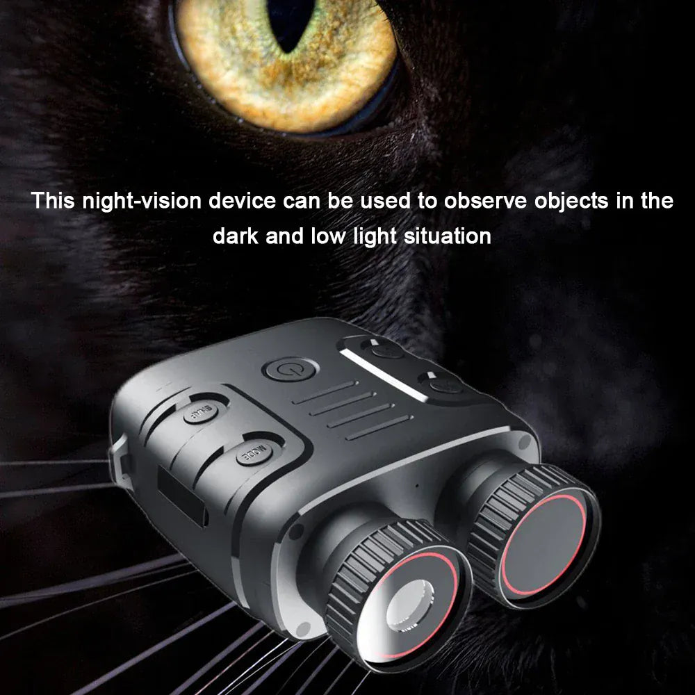 1080P Binocular Infrared Night-Visions Device 5X Binocular Day Night Use Photo Video Taking Digital Zoom for Hunting Boating