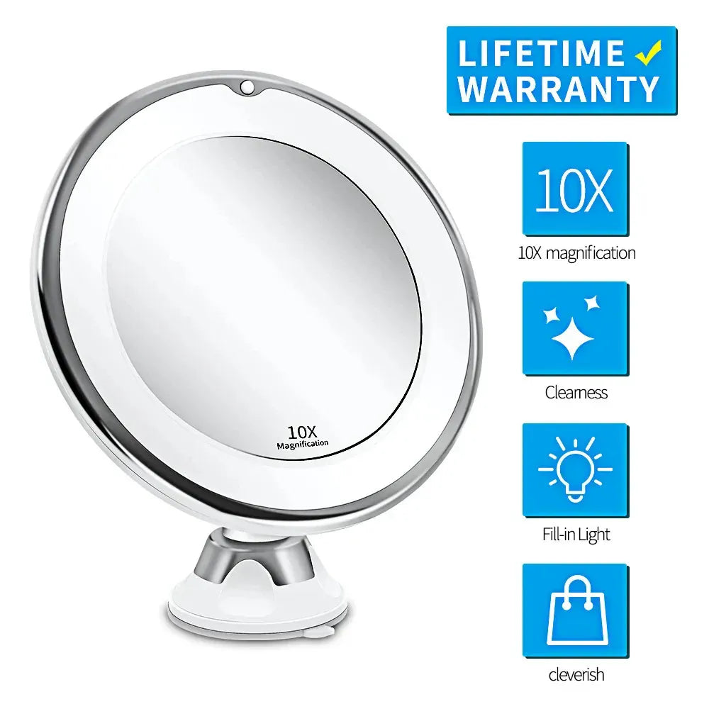 10x Magnifying Vanity Mirror with Lights Touch Screen LED Lighting