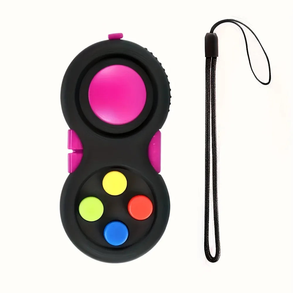 8-in-1 Fidget Pad Controller - Ultimate Stress Relief Toy for Anxiety & Focus
