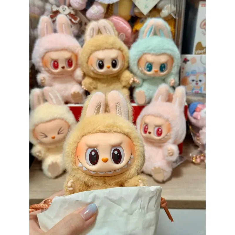 Authentic Pop Mart THE MONSTERS LABUBU Sitting Party Blind Box Figurine Pendant