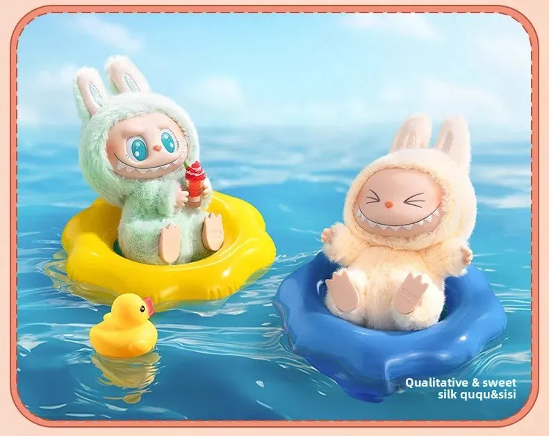 Authentic Pop Mart THE MONSTERS LABUBU Sitting Party Blind Box Figurine Pendant