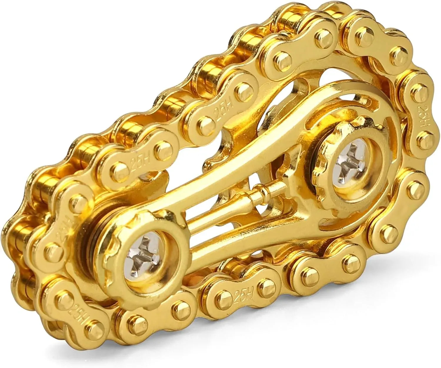 Fidget Chain Bike Spinner - Metal Stress Relief Toy for Focus & Anxiety