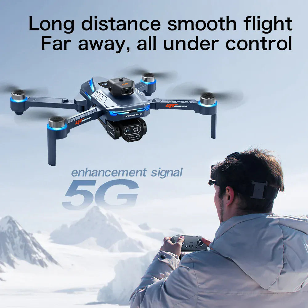 GT8 Drone 6K /8K HD Camera Obstacle Avoidance Aerial Photography Brushless Drone with Screen Foldable RC Drone four-axis Drone