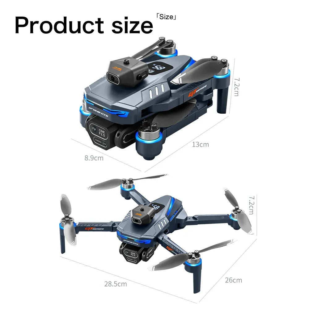 GT8 Drone 6K /8K HD Camera Obstacle Avoidance Aerial Photography Brushless Drone with Screen Foldable RC Drone four-axis Drone