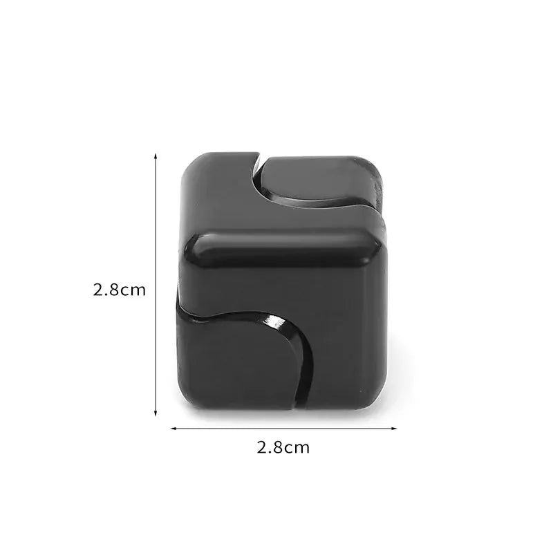 Metal Cube Spinner Fidget Toy - Premium 3D Puzzle Gyro for Stress Relief & Focus
