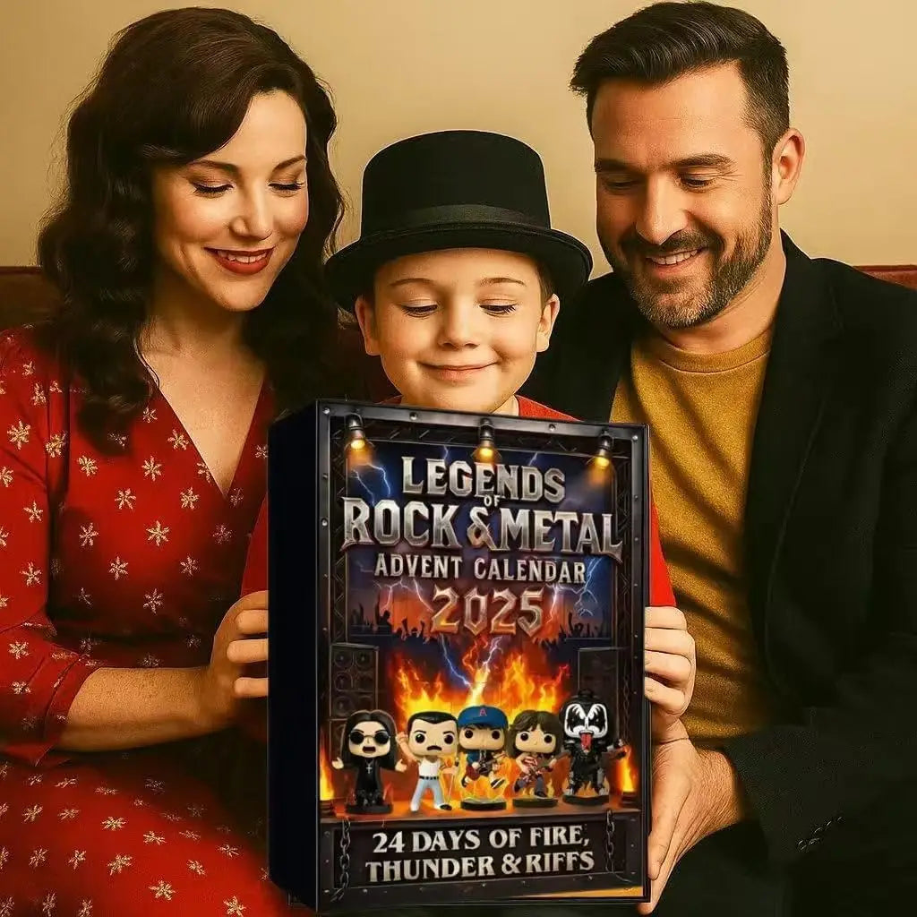 Rock and Metal Music Christmas Countdown Calendar 2D Flat Acrylic Iconic Music Character Series Christmas Gifts