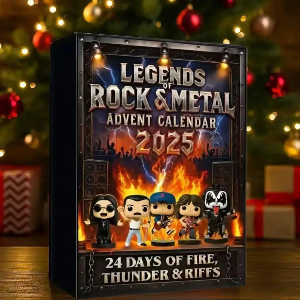 Rock and Metal Music Christmas Countdown Calendar 2D Flat Acrylic Iconic Music Character Series Christmas Gifts