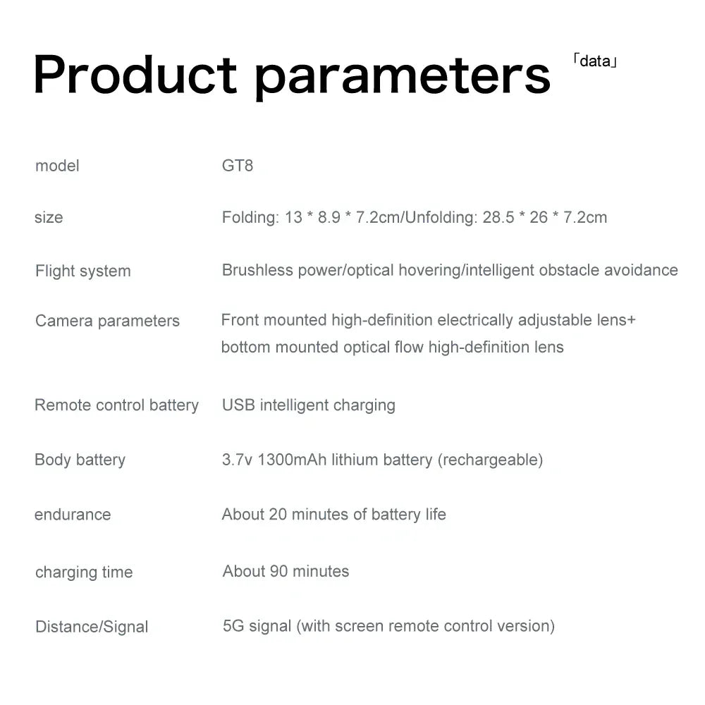 Xiaomi Mijia GT8 Drone 4K Professional 8K Camera Aerial FPV Avoiding Obstacle with Large Screen Remote Control Folding RC Dron